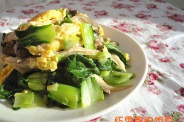 油菜炒鸡蛋