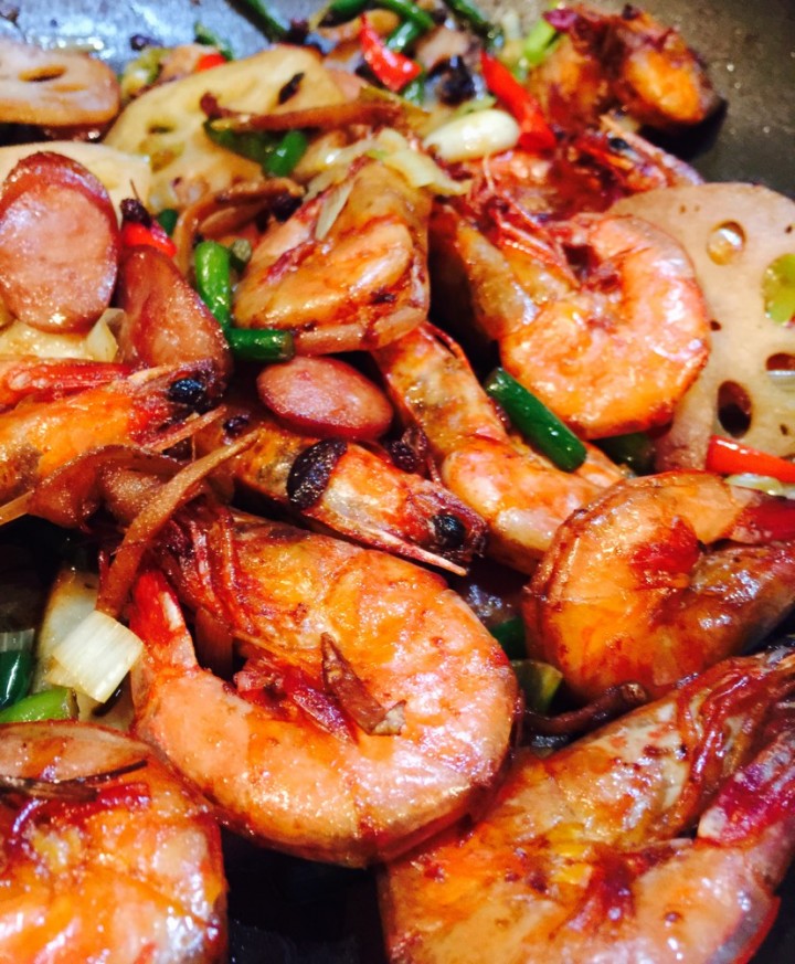 干锅虾的做法,干锅虾怎么做好吃,干锅虾的家常做法 - 京细菜谱