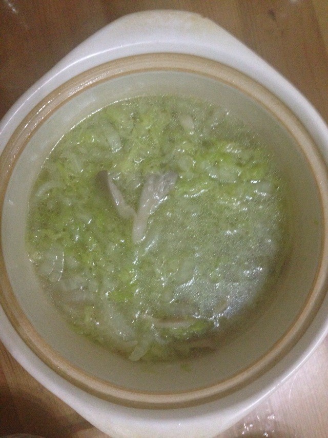 平菇白菜汤图片